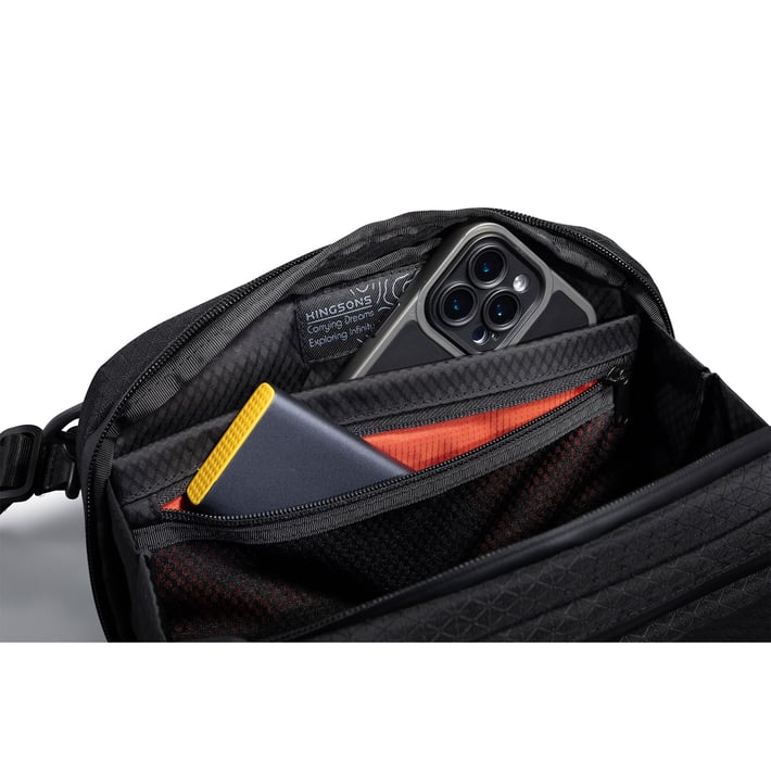 Kingsons Trackguard Shoulder Bag, black