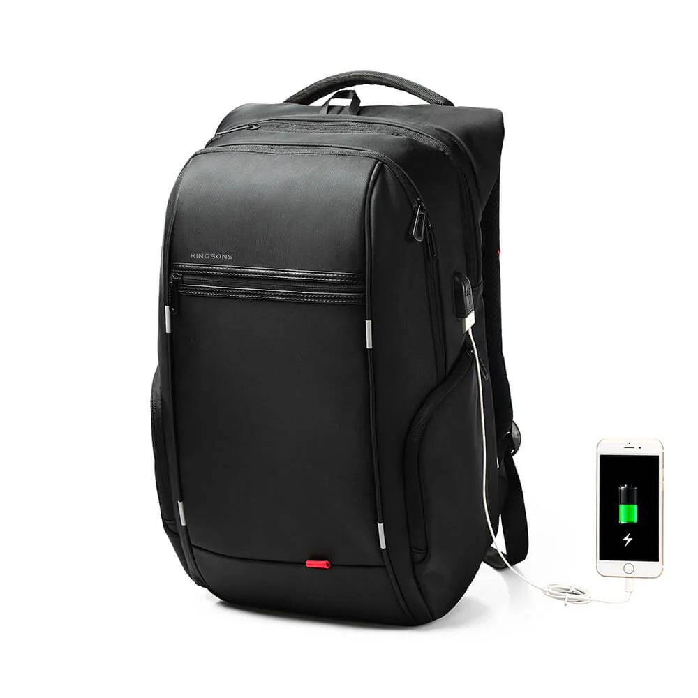 Kingsons Trailtech Laptop Backpack, 17", 27 L, black