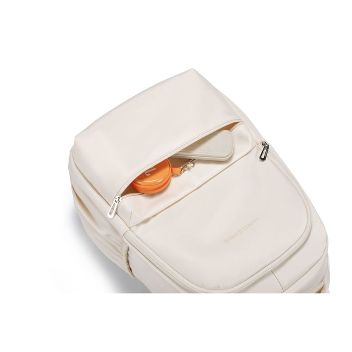 Kingsons Vibe School Backpack, beige