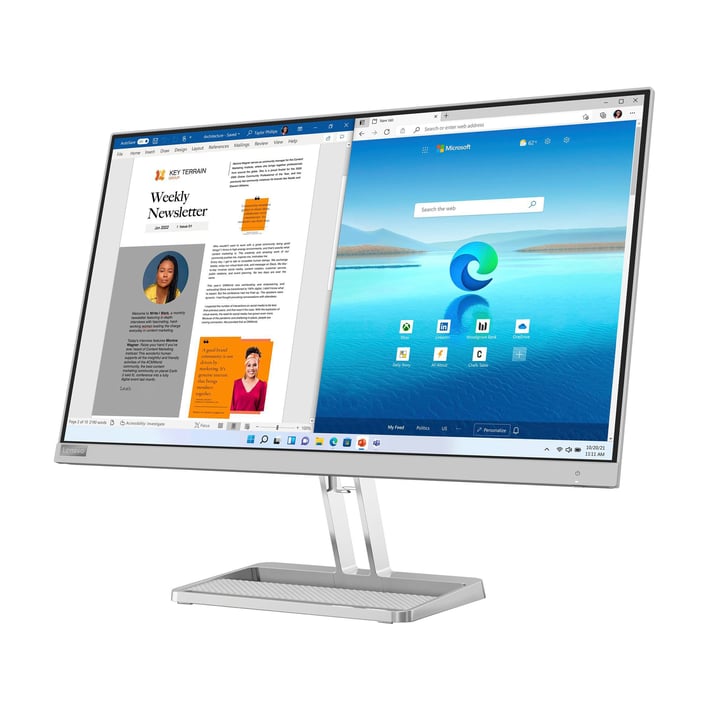 Монитор Lenovo L27i-40, 27'', WLED, 300 cd/m2, IPS, 16:9, сив