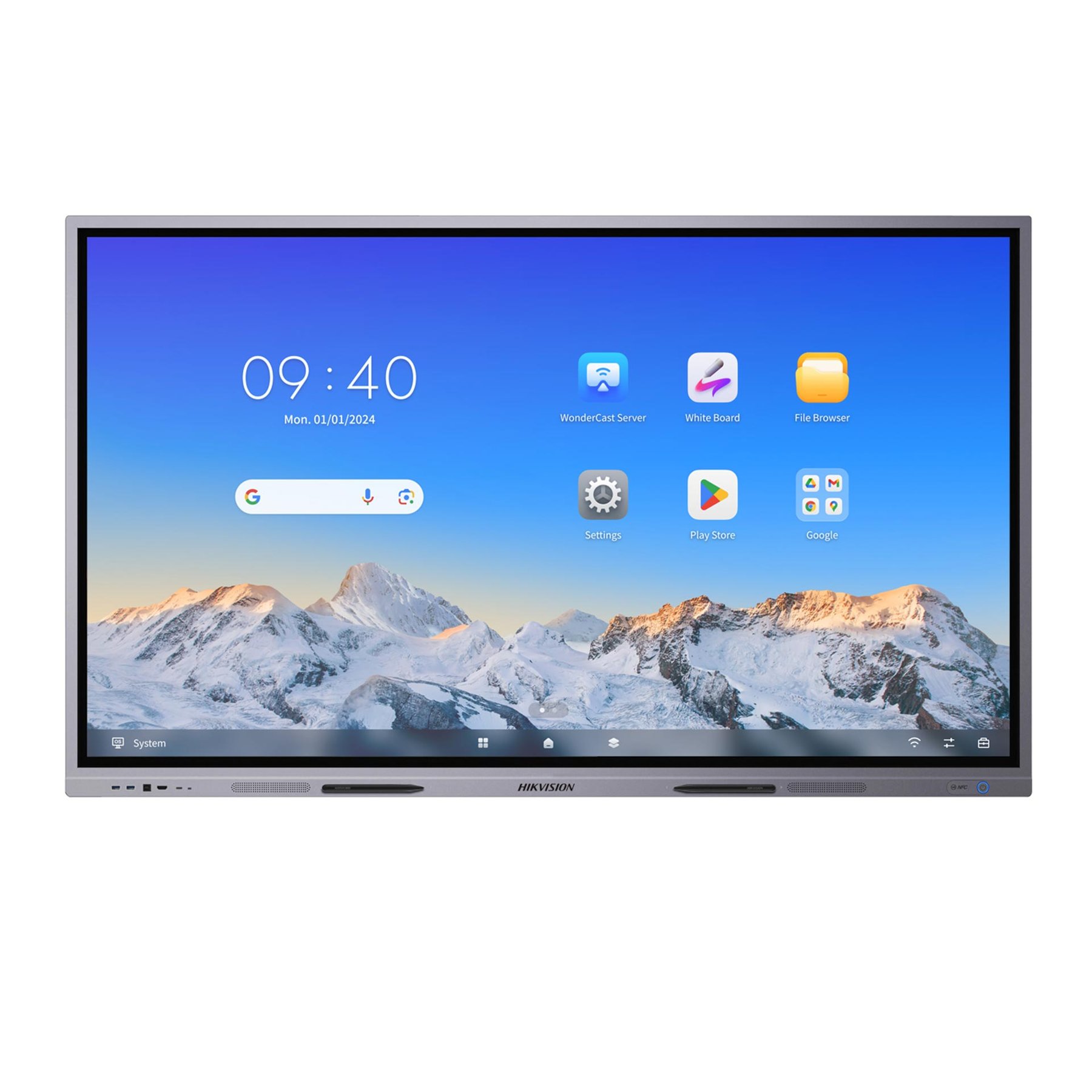 Interactive display Hikvision DS-D5C75RB/A, 75'', NFC, EDLA, DLED, 400 cd/m2, 60 Hz