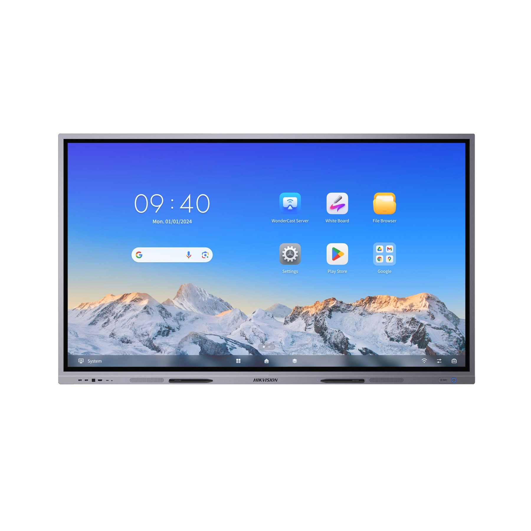 Interactive display Hikvision DS-D5C65RB/A, 65'', NFC, EDLA, DLED, 400 cd/m2, 60 Hz