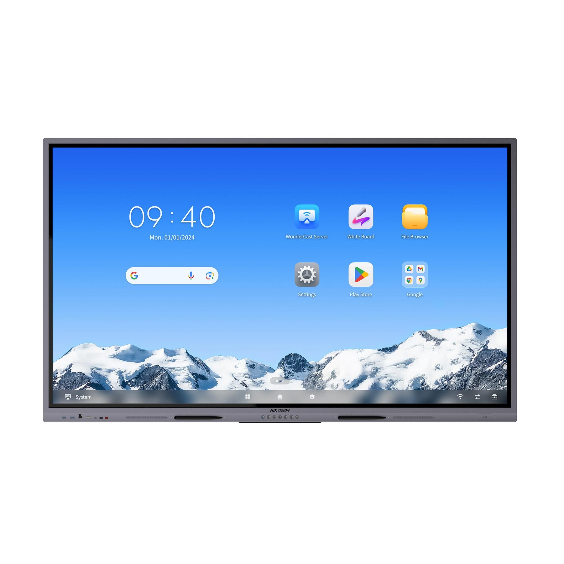 Interactive display Hikvision DS-D5C75RB/A2L, 75'', EDLA, DLED, 60 Hz