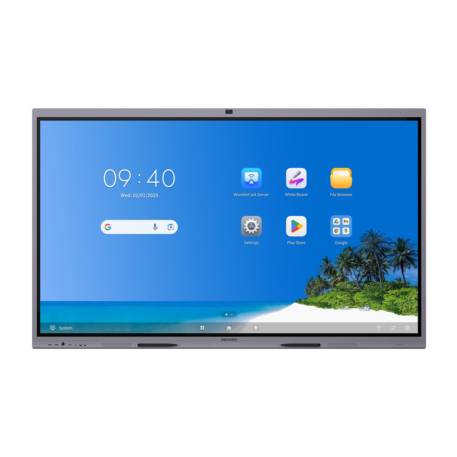 Hikvision Interactive Display DS-D5B75RB/FP, 75", NFC, EDLA, with camera, DLED, 450 cd/m?, 60 Hz