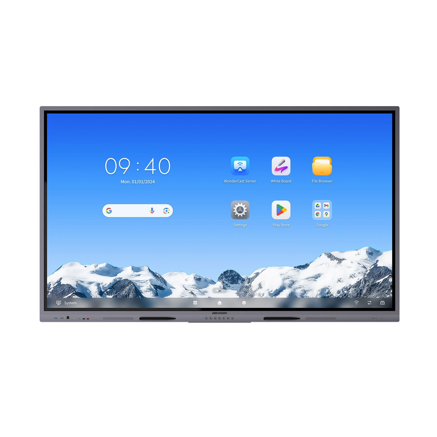 Interactive display Hikvision DS-D5C65RB/A2L, 65'', EDLA, DLED, 60 Hz