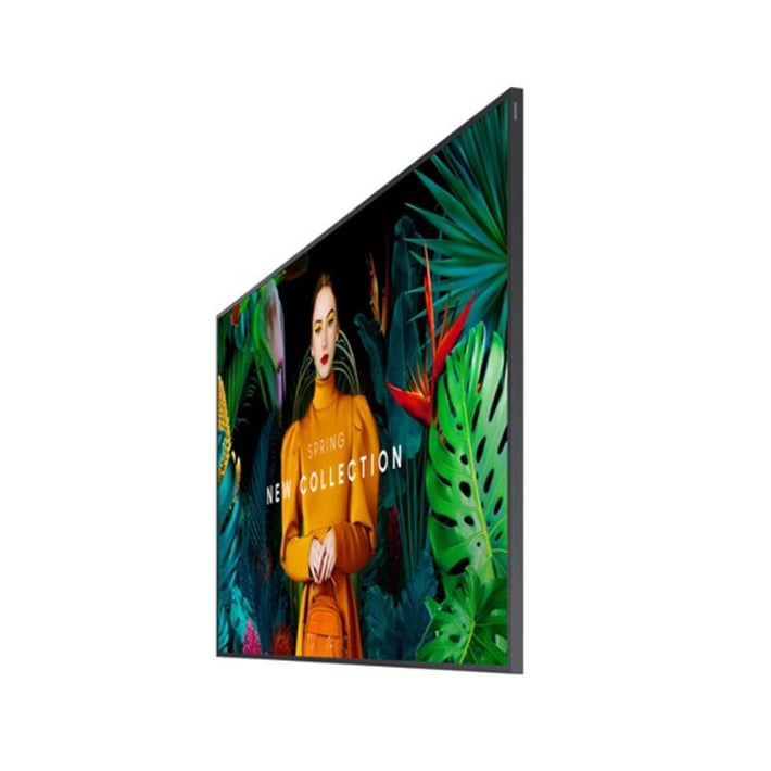 Професионален дисплей Samsung QH75C, 75'', Ultra HD, VA, 24/7, 8 ms, 700 cd/m2, 3840 x 2160, 3 HDMI, 2 USB