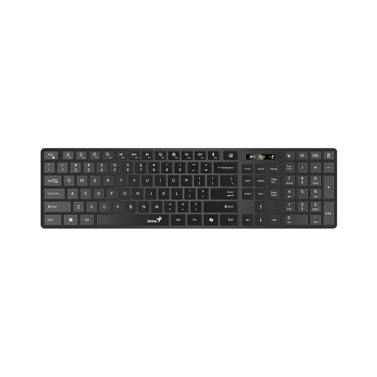 Keyboard Genius SlimStar 7250BT BLK, AI, wireless, black