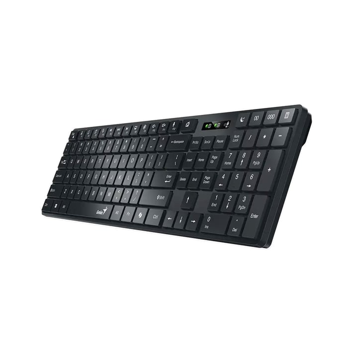 Genius Клавиатура Slimstar 7250BT BLK, AI, безжична, черна