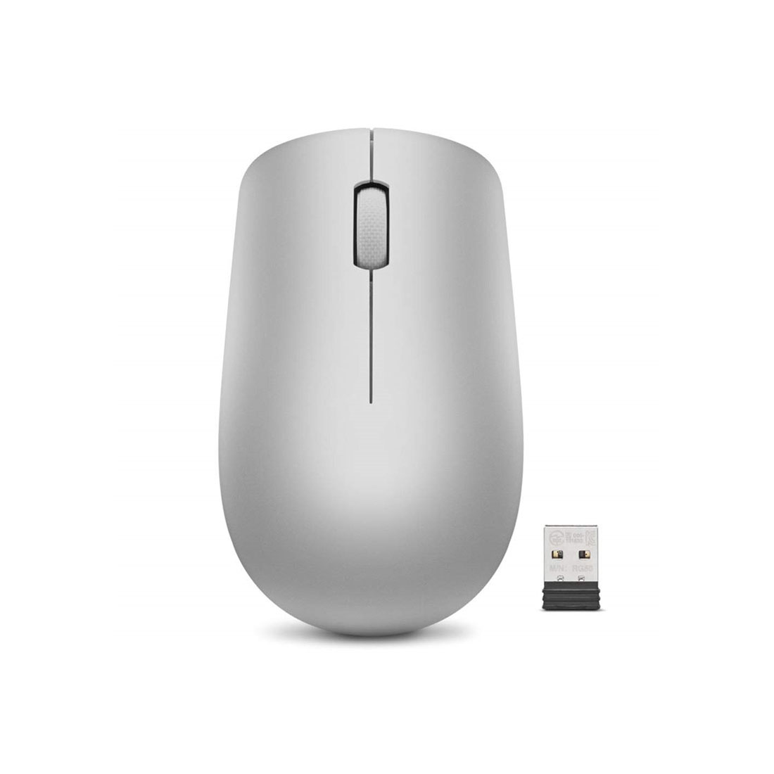 Mouse Lenovo 530 WL, wireless, USB, 1200 dpi, AA, gray