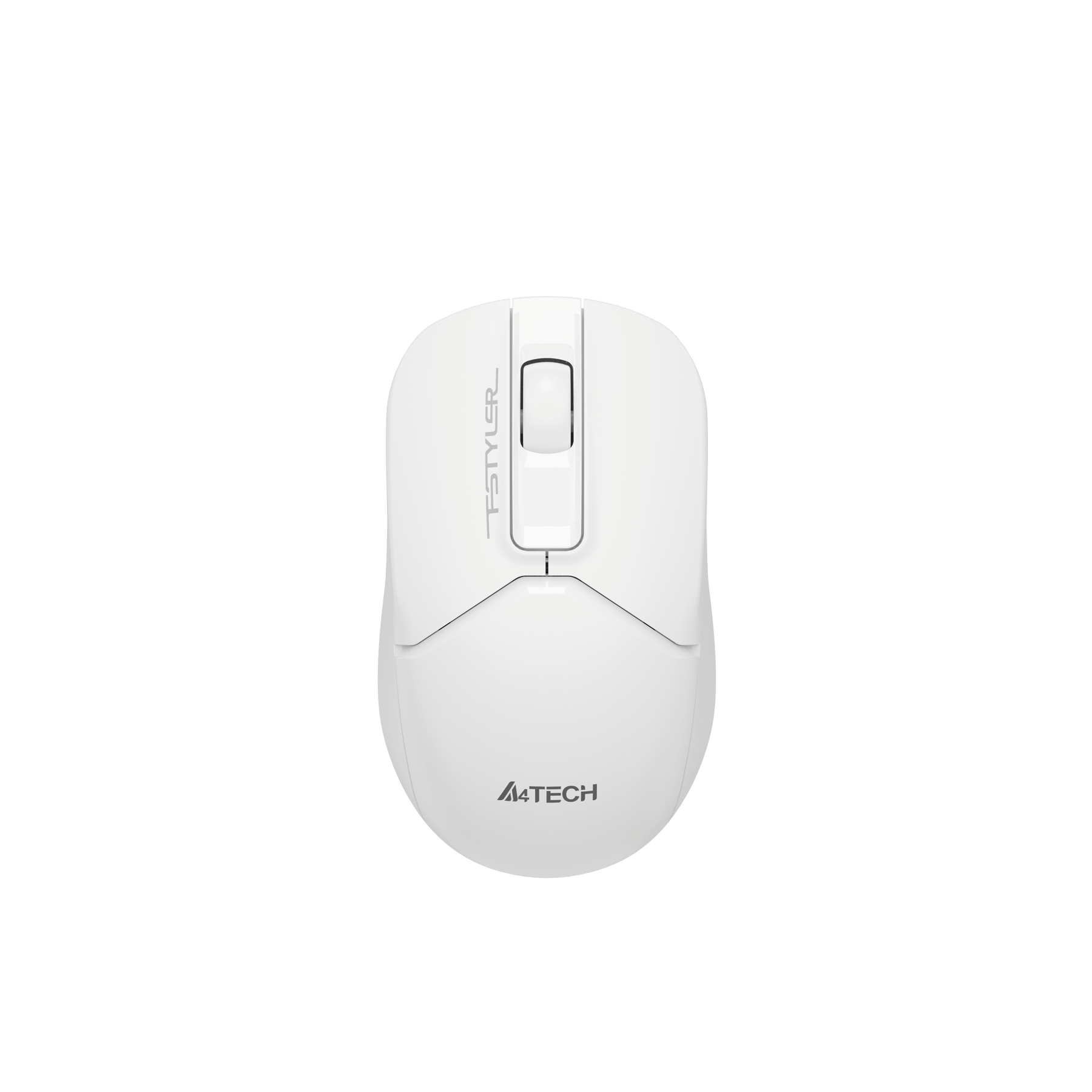 Mouse A4Tech Fstyler FG12S, wireless, silent, 3 buttons, AA, white
