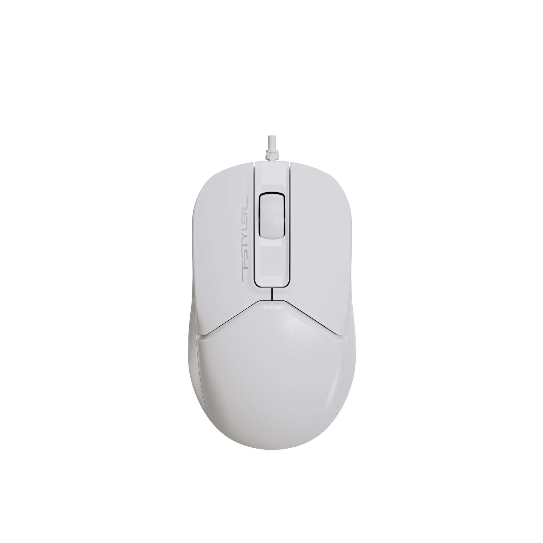 Mouse A4Tech Fstyler FM12S, with cable, silent, USB, 3 buttons, white