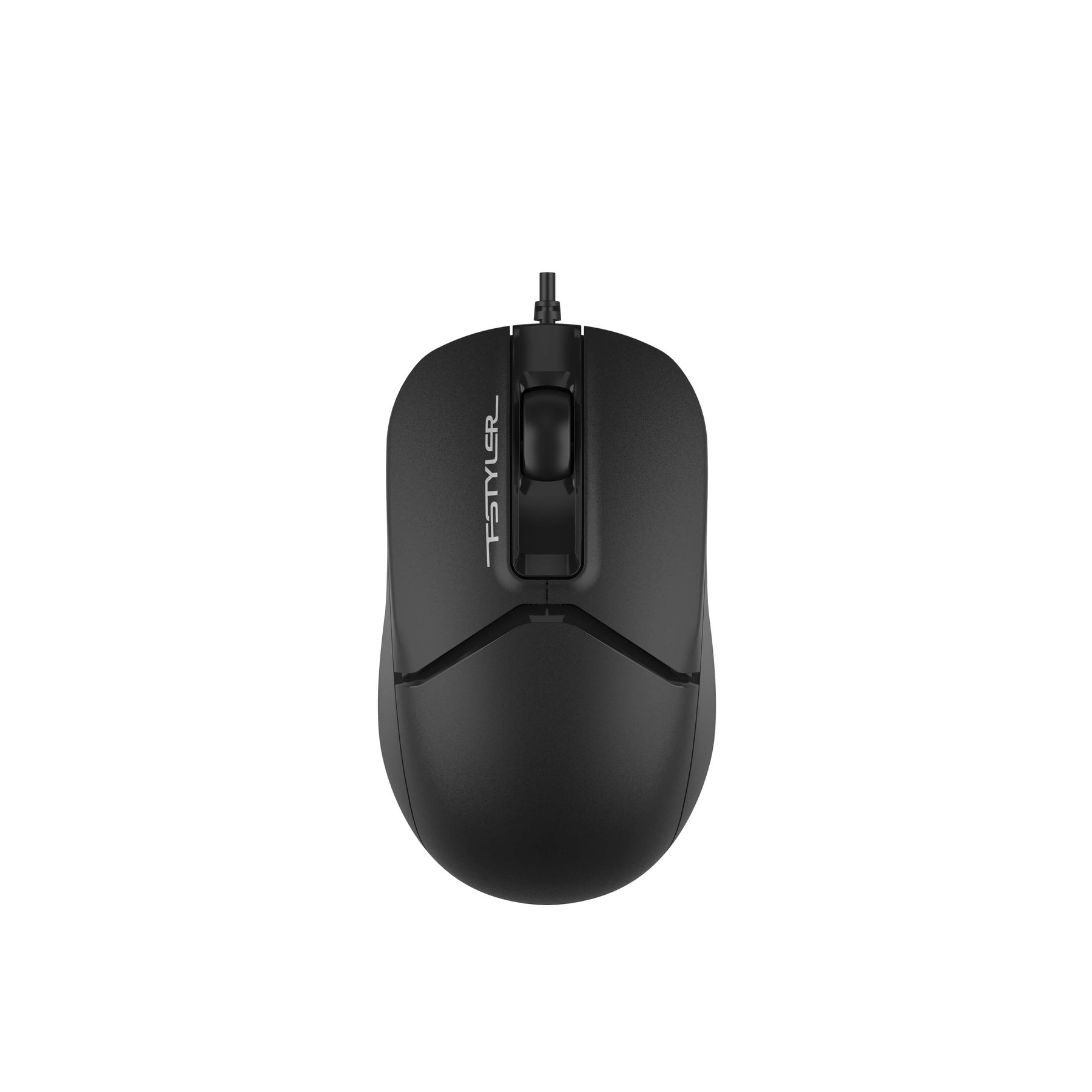 Mouse A4Tech Fstyler FM12S, with cable, silent, USB, 3 buttons, black