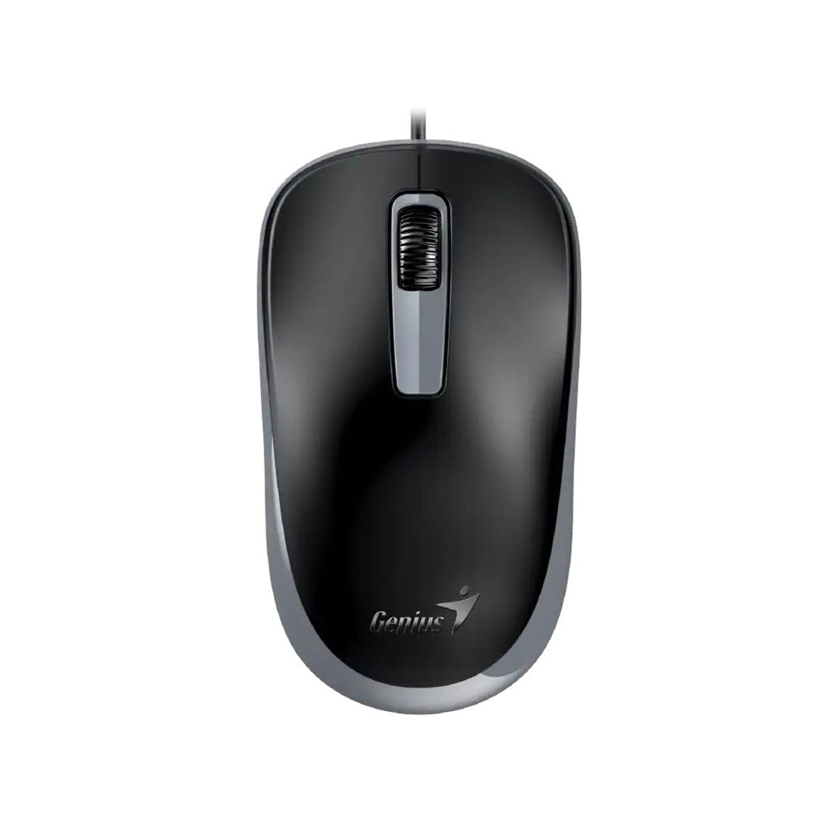 Mouse Genius DX-125S, with cable, silent, USB, 3 buttons, black-gray