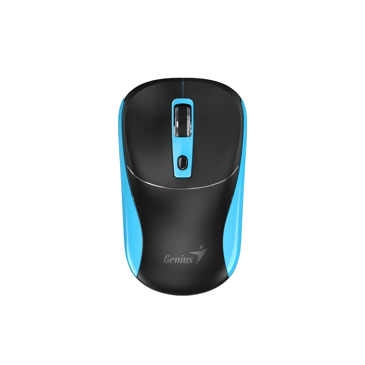 Mouse Genius NX-7123, wireless, AI Copilot, USB, 4 buttons, AA, black-blue