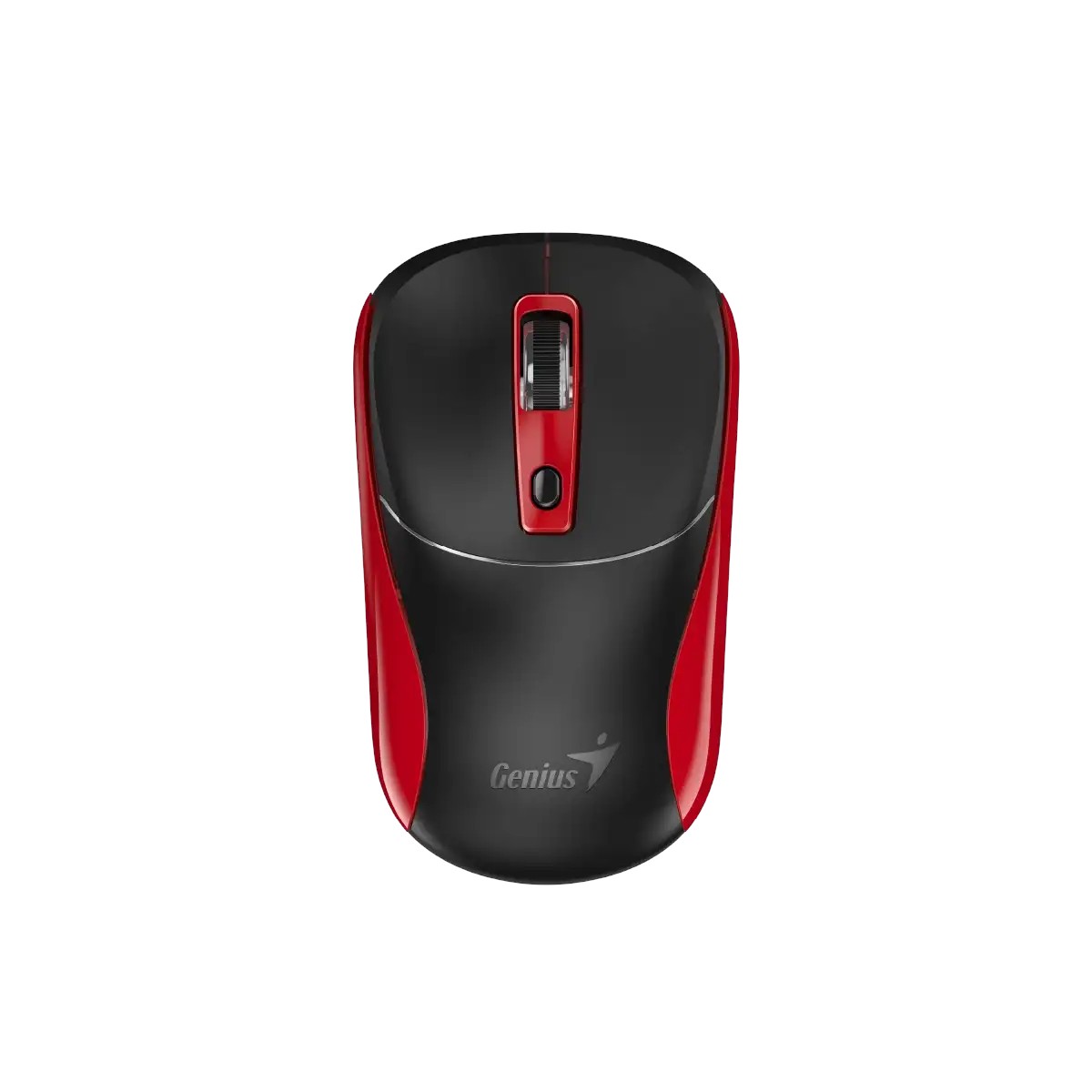 Mouse Genius NX-7123, wireless, AI Copilot, USB, 4 buttons, AA, black-red