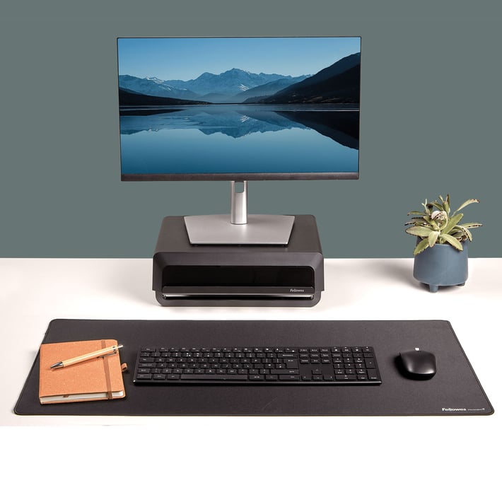 Подложка за бюро Fellowes Breyta, 80 х 40 cm, черна