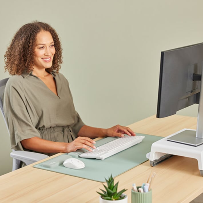 Пад за китка Fellowes Breyta, 6 х 47 cm, зелен