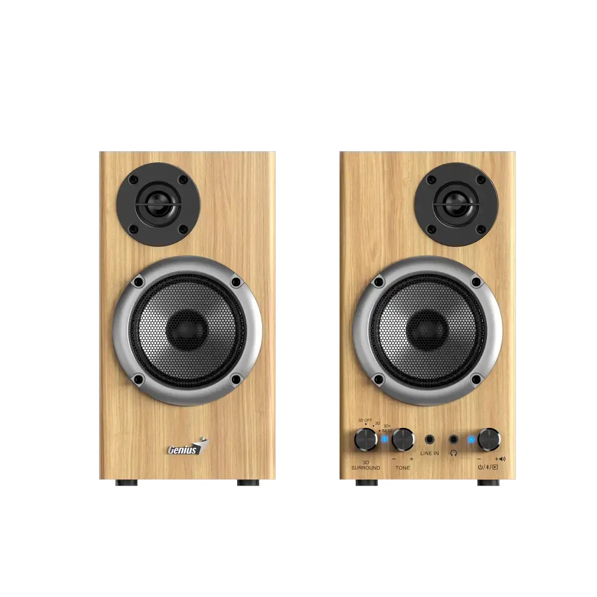 Speakers Genius SP-HF520BT, Bluetooth, 40 - 20000 Hz, 20 W, wooden