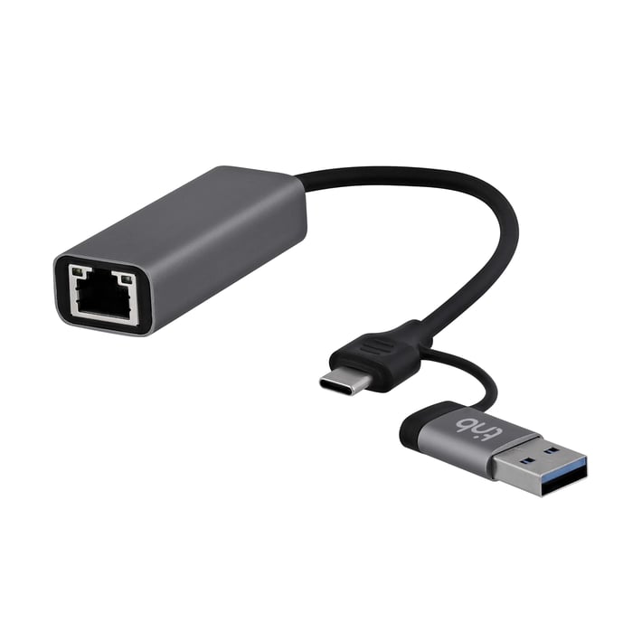 USB Hub TNB, USB Type-A/USB Type-C to RJ45, 2.5 Gbps