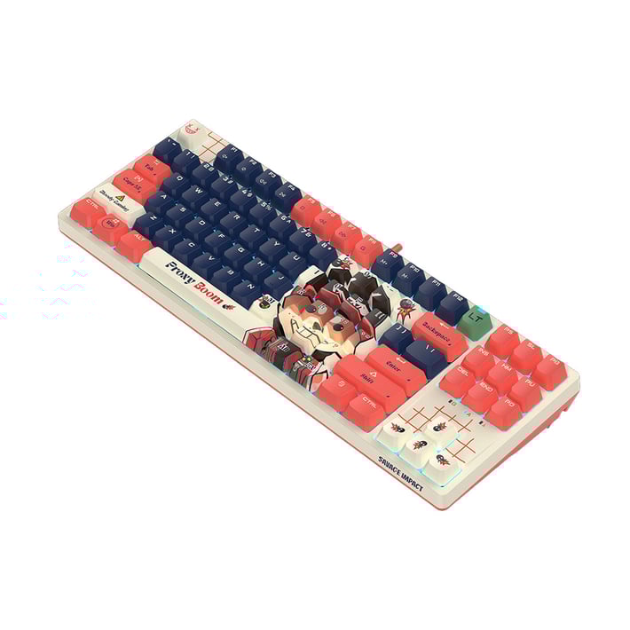 BLOODY AT87 GAMING KEYBOARD WITH CABLE PROXY BOOM