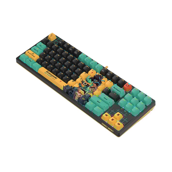 BLOODY AT87 GAMING KEYBOARD WITH CABLE RENEGADE