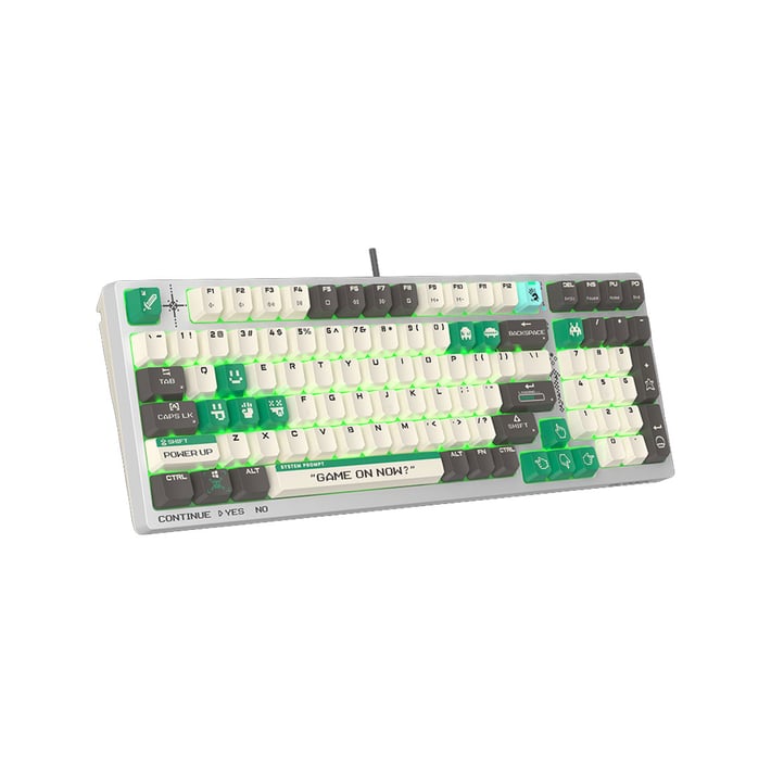 BLOODY S98 SPORTS GAMING KEYBOARD WITH CABLE LIME