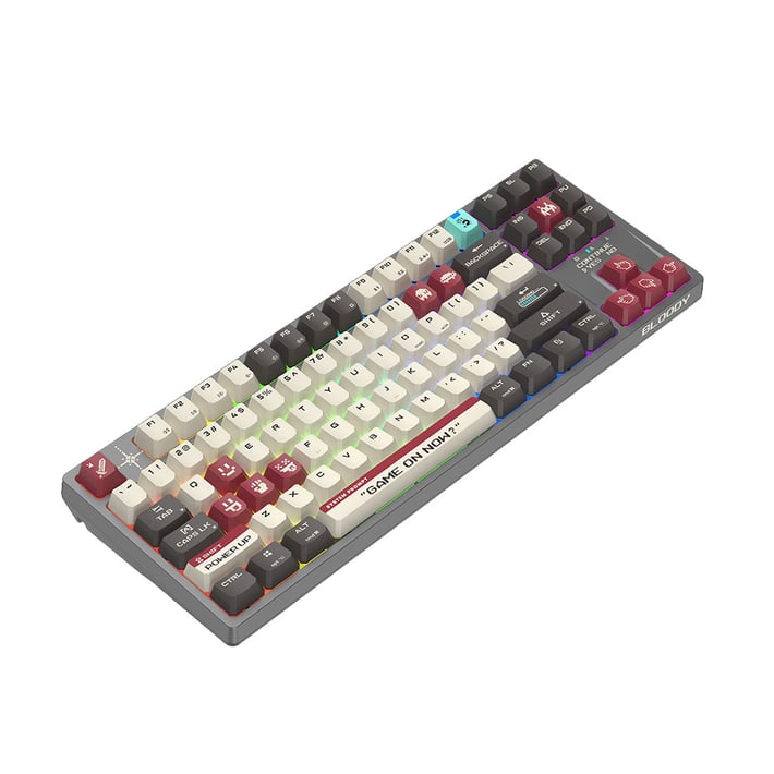 BLOODY WS87 GAMING KEYBOARD WIRELESS PIXELS RED