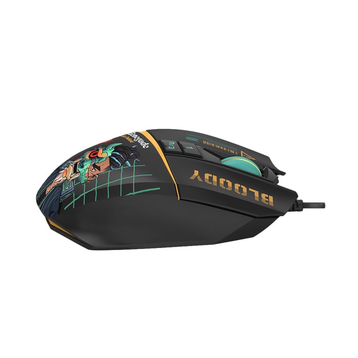 BLOODY W63 MAX GAMING MOUSE WITH CABLE RENEGADE MIDNIGHT