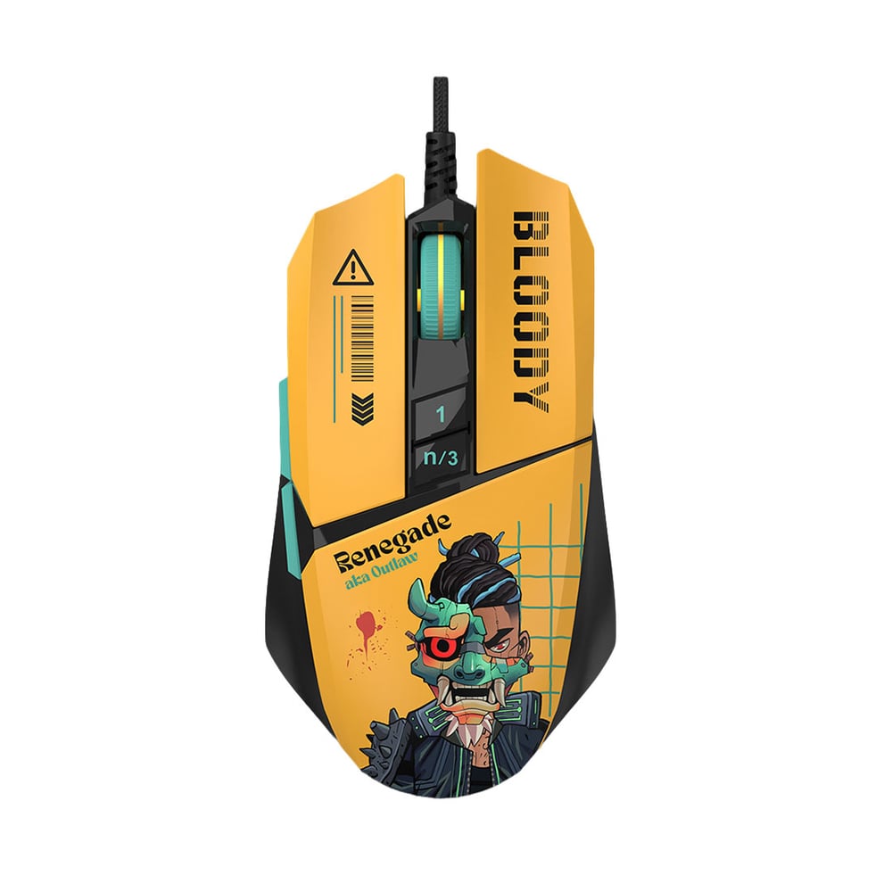 BLOODY W63 MAX GAMING MOUSE WITH CABLE RENEGADE SUNSET