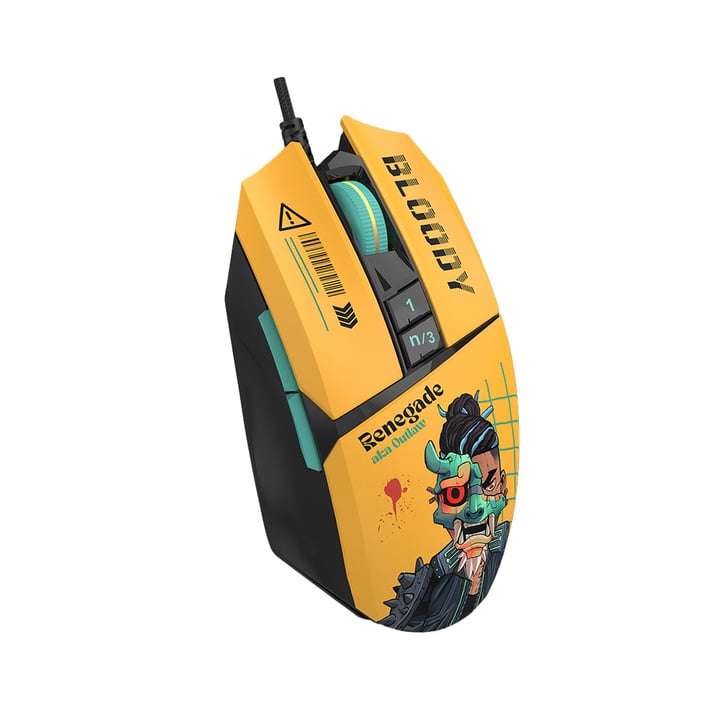 BLOODY W63 MAX GAMING MOUSE WITH CABLE RENEGADE SUNSET