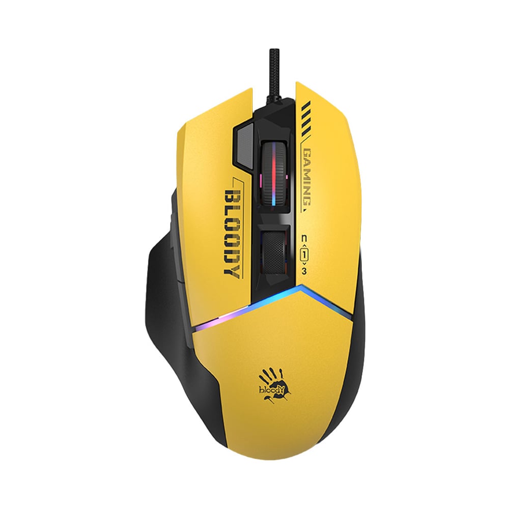 BLOODY W95 ULTRA SPORTS GAMING MOUSE WITH CABLE LIME
