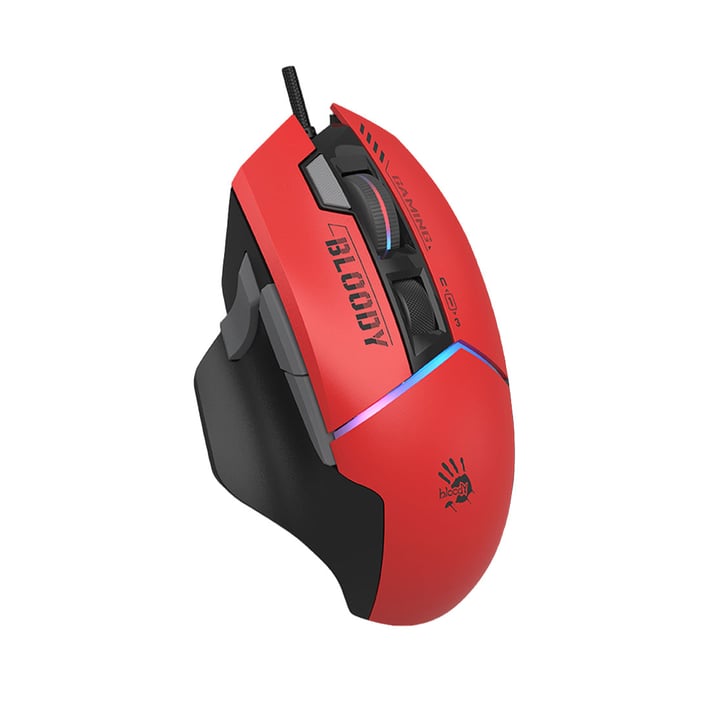 BLOODY W95 ULTRA SPORTS GAMING MOUSE WITH CABLE RED