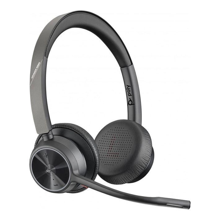 Слушалки HP Poly Voyager 4320-M, USB Type-C, Bluetooth, със стойка за зареждане