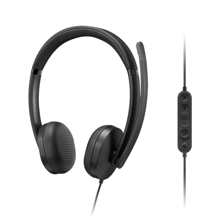 Слушалки Lenovo VoIP 5000, Microsoft Teams, , USB Type-C, USB Type-A адаптер