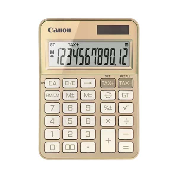 Desktop calculator Canon KS-125KB, 12-digit, golden