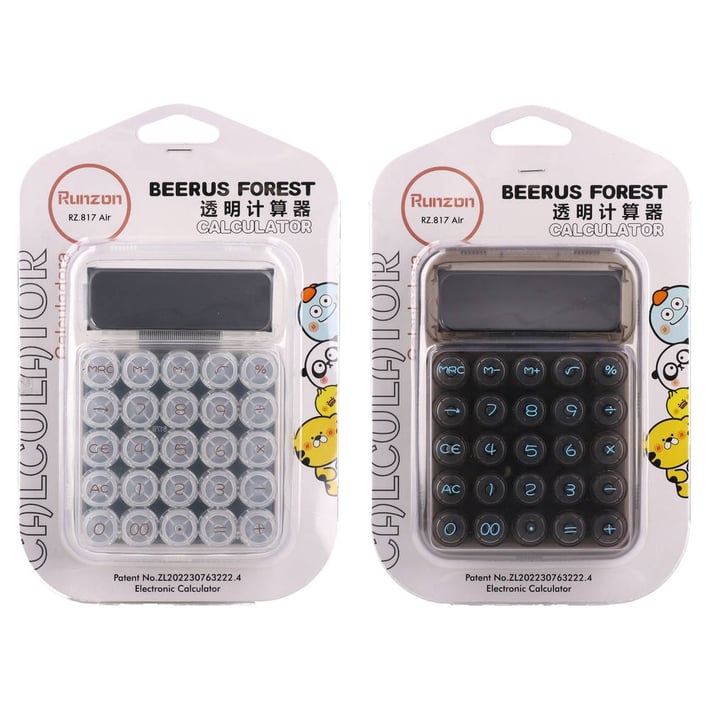 Statovac Cubitos 20 Calculator, 10-digit, transparent, assorted, 1 pc