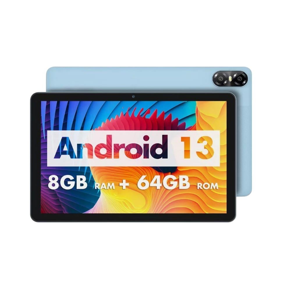 Tablet Pritom E10, 10'', Octa Core, 64 GB, 8 GB RAM, Android 13, IPS, A523 Octa Core, front camera 2 MP, light blue