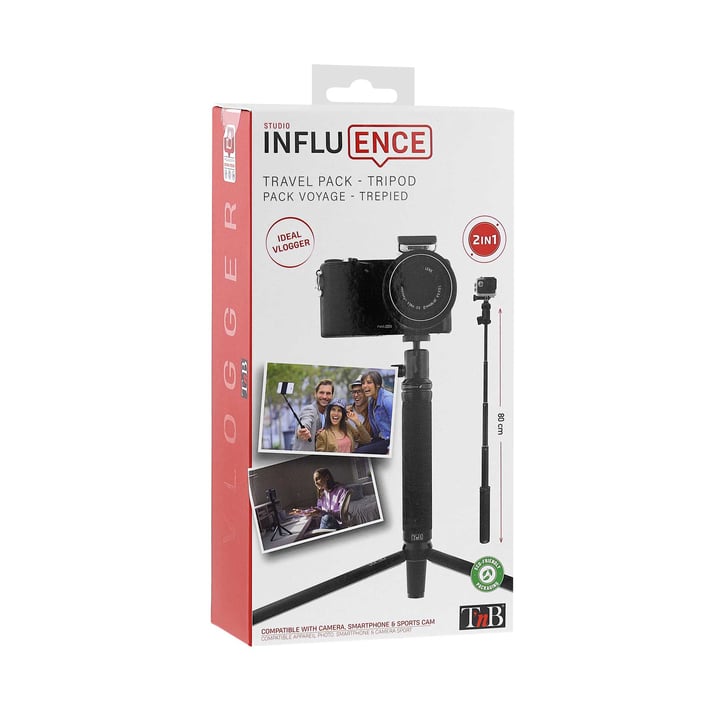 Трипод статив TNB Travel Pack, 4 в 1, черен