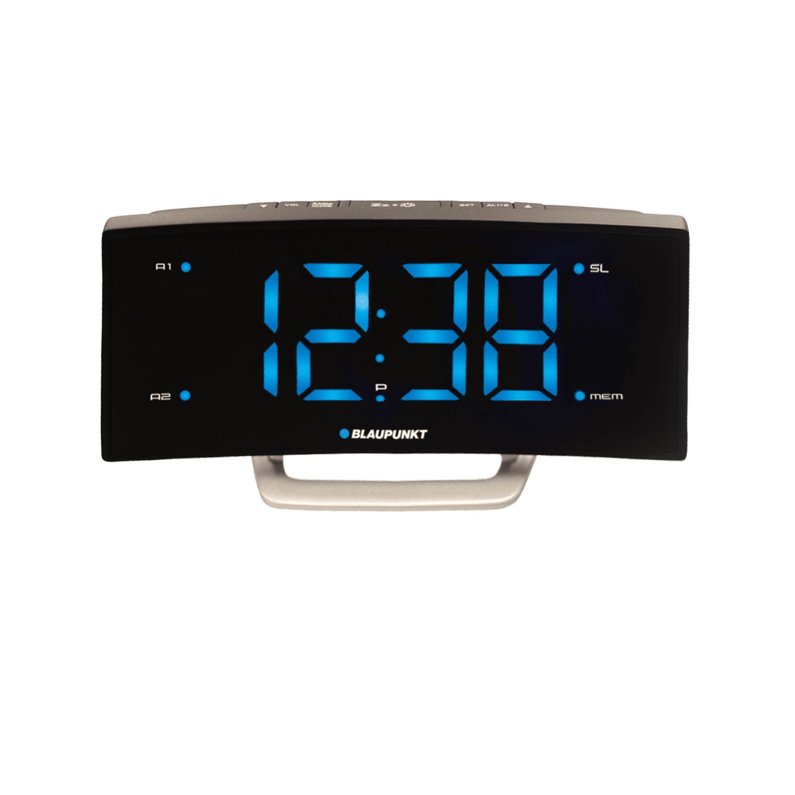 Radio clock Blaupunkt CR7USB, FM radio, USB, 5.5 V, black