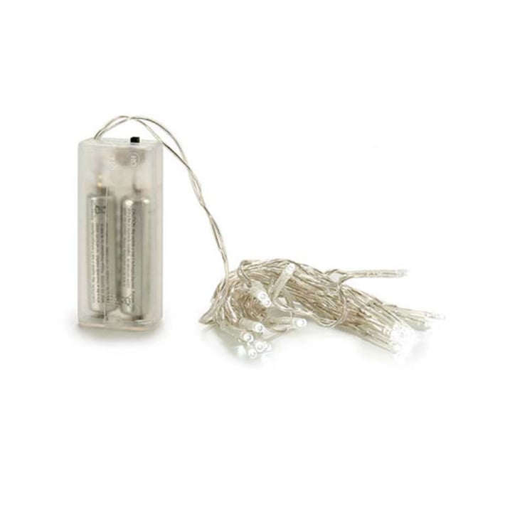 Гирлянд Giftdecor, 20 LED диода, бял
