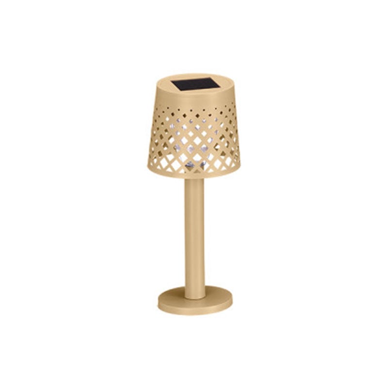 Table lamp Giftdecor, solar, with base, beige