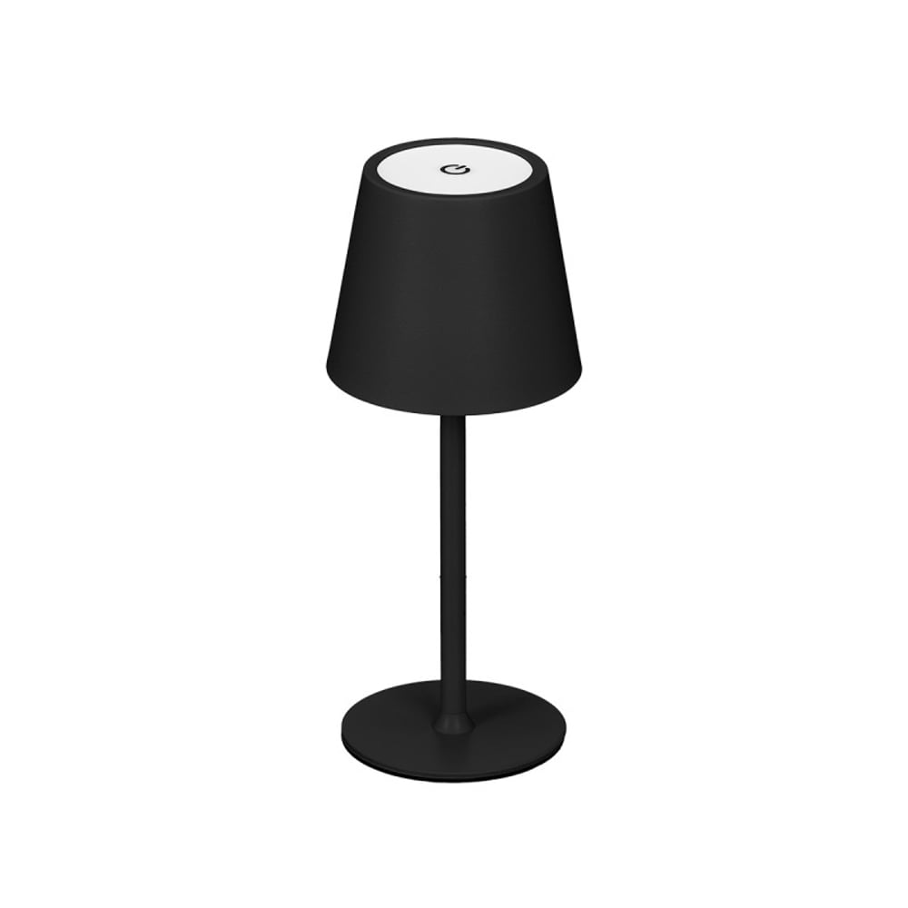 Настолна лампа Giftdecor, LED, метална, USB, черна