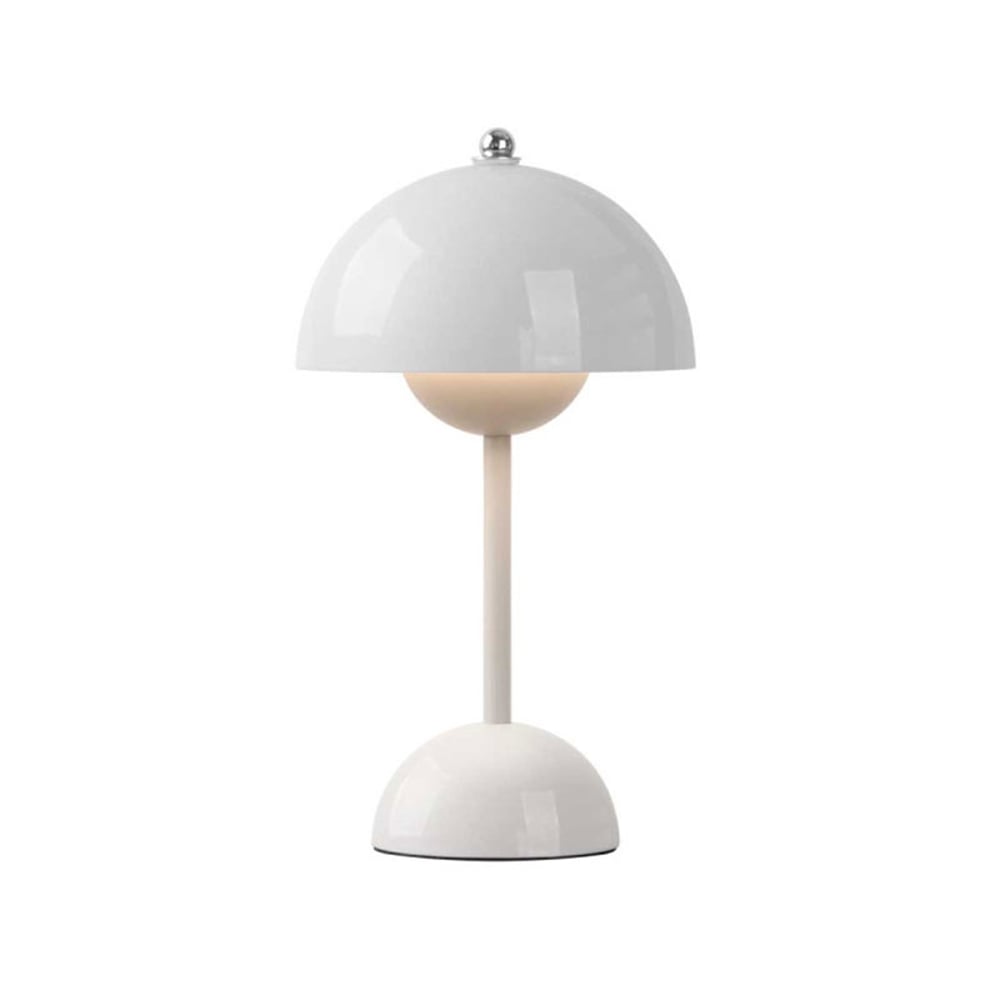 Настолна лампа Giftdecor, форма на гъба, 1.5 W, бяла
