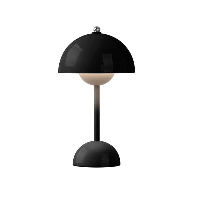 Desk lamp Giftdecor, mushroom shape, 1.5 W, black