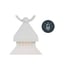 Фенер Giftdecor, малък, пластмасов, LED, бял