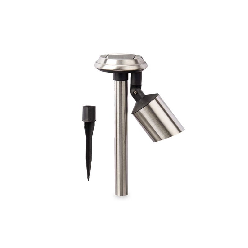Solar lamp Ibergarden, stainless steel, adjustable
