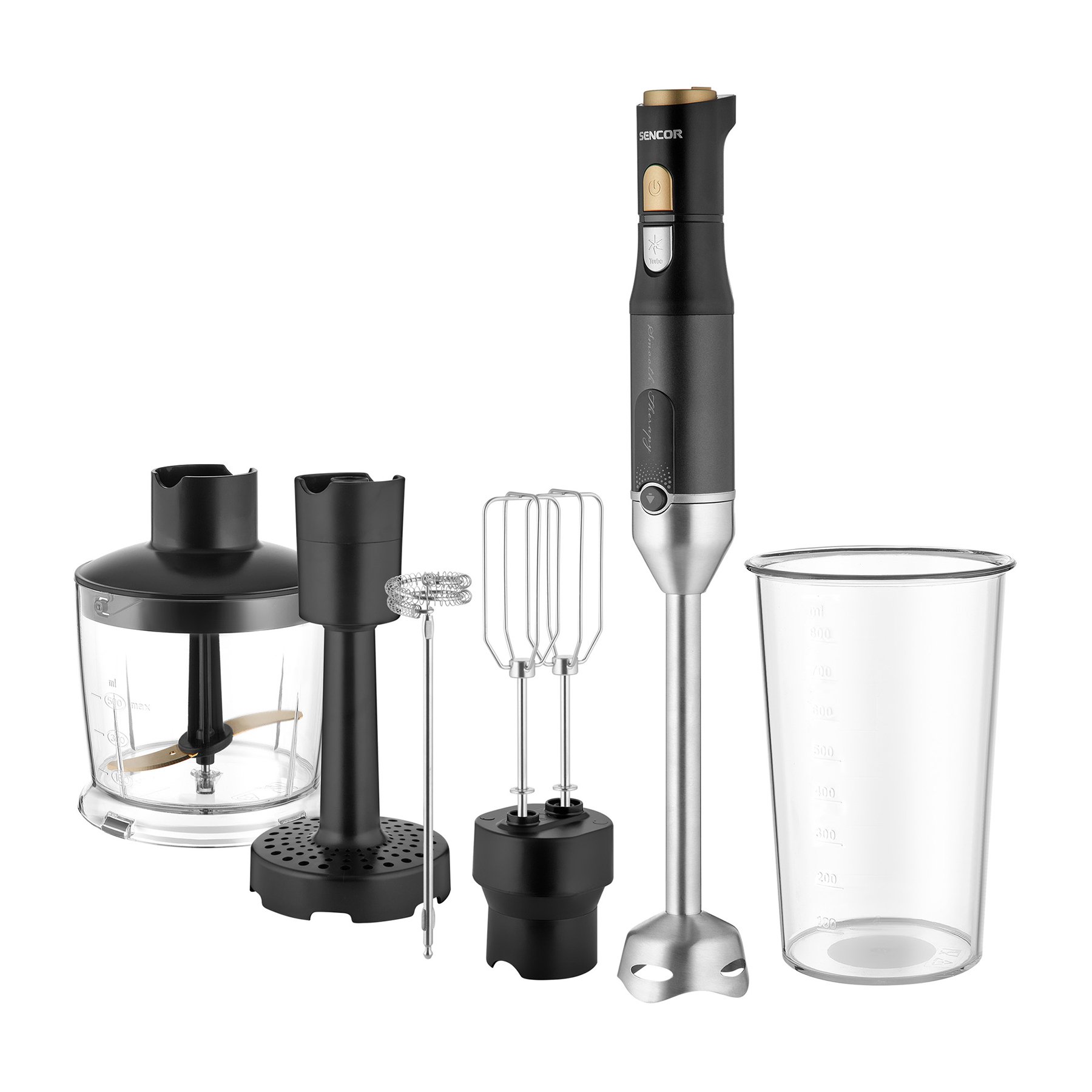 Blender Sencor SHB 6442BK, with 4 attachments, 1200 W