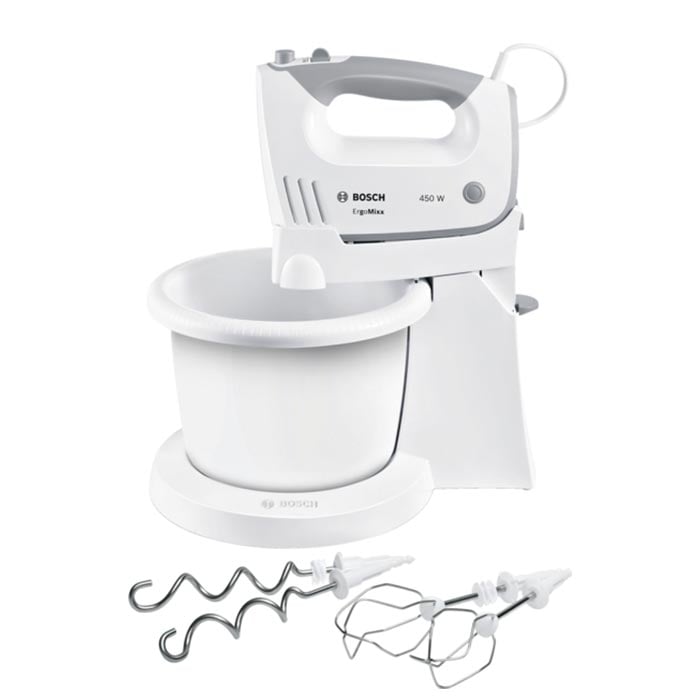 Mixer Bosch ErgoMixx MFQ36460, 450 W, white