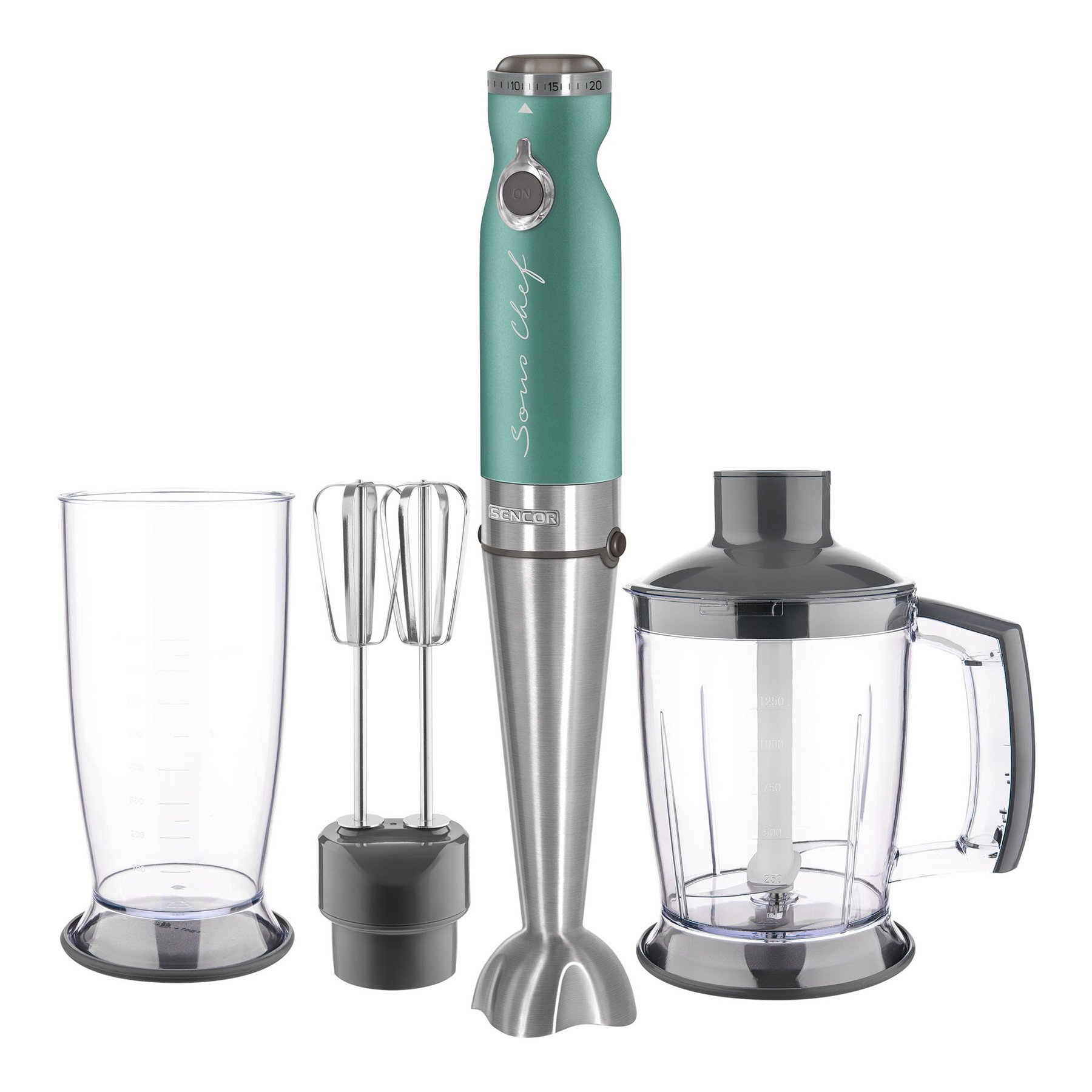 Sencor SHB 5601GR-EUE3 Hand Blender, 4-in-1, 1200 W, green