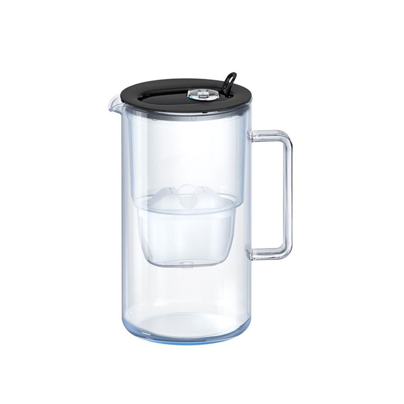 Aquaphor Glass filtering jug, glass, 2.5 L, black